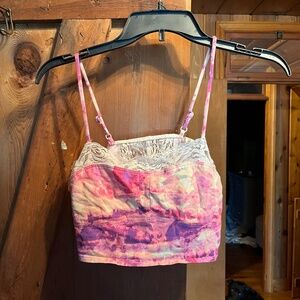 Mimi chica pink and purple crop top